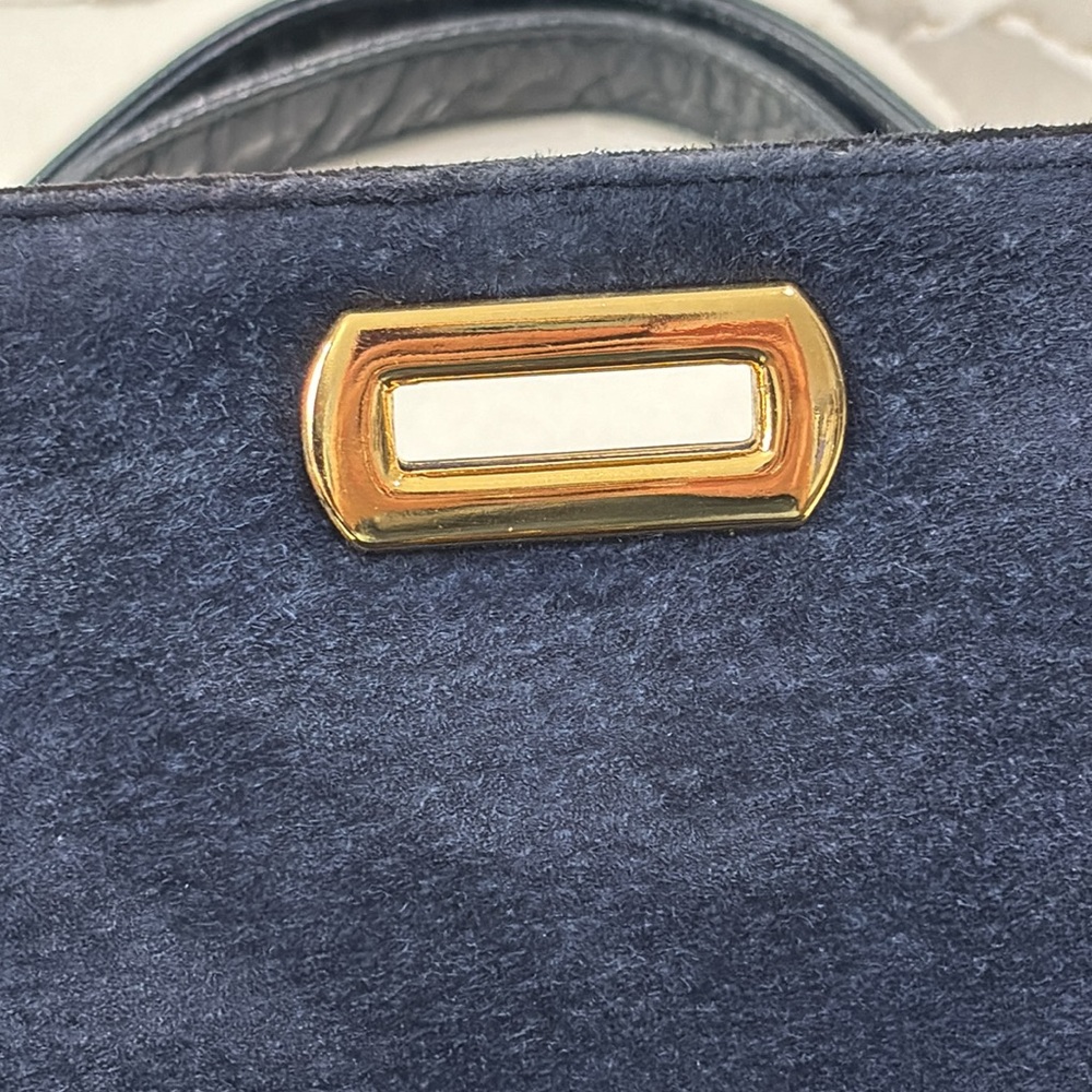 VTG Frenchy of California Vintage Navy Blue Evening Bag - Picture 6 of 16